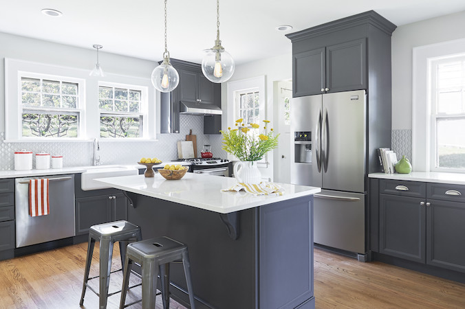 2 tone kitchen design